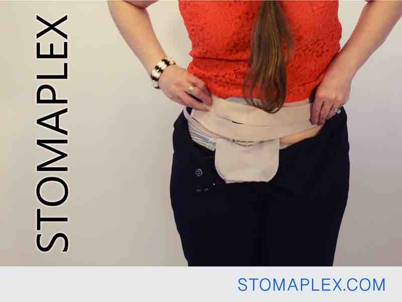 Stomaplex comfort belt with a 2-Strap design for hips on women, Microfiber Ostomy Support Belts