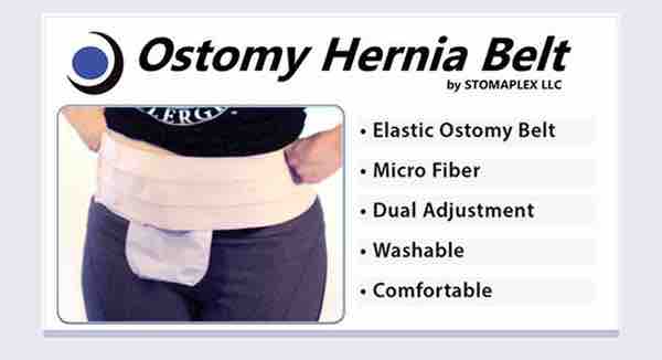 hernia ostomy support belt